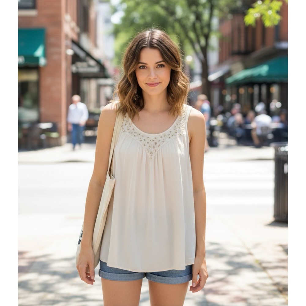 Coquette Boho Revival Tank Coastal Grandma Soft Clean Girl Crochet Picnic-S